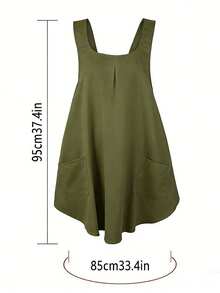 1pc Practical Women's Cross-Back Apron, Large Pocket Design, Suitable For Home Kitchen, Restaurant, Cafe, Cooking And Gardening, Household Cleaning Protection Apron - Multicolor - View 15