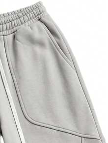 Women's Spring/Autumn Outdoor Casual Loose Long Pants, Versatile Daily Sports Trousers - Light Grey - View 8