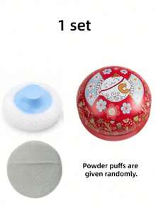2pcs Jar + Powder Puff Set, Loose Makeup Powder Puff And Storage Box Set, Includes 1 Random Makeup Powder Puff And 1 Empty Powder Box; Body Makeup Powder Puff, Perfect For Shower, Travel And Home Use, Cost-Effective And Affordable, Segram Sponge Makeup Set, Phone Sponge, Powder Puff, Makeup Bow, Can Create Fairy Makeup And Powder Puff Makeup; Various Cute Small Items And Vanity Accessories - Multicolor - View 14