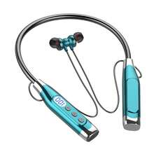 1 buah Headset Nirkabel Stereo HiFi dengan Desain Magnetik, Tombol Kontrol, Bahan Silikon Lembut dan Nyaman, Fleksibel, dan Tali Leher, Headset Musik Nirkabel Modis dengan Waktu Putar 600 Jam - MultiWarna - View 20