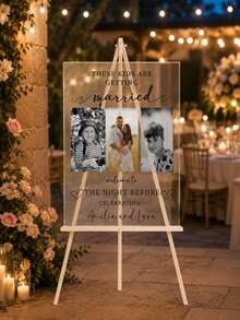 Wedding Welcome Sign, Wedding Eve Welcome Sign, Modern Wedding Entrance Sign, Acrylic Sign, Wedding Decor, Wedding Gift - Multicolor - View 8