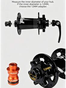 Mountain Bike Road Bike Thru Axle Hub To Quick Release Hub Converter 12MM/15MM To 9MM Modification Accessory - Silver - View 7