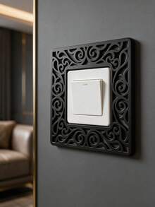 1/2 buah Bingkai Dekoratif Saklar Warna Solid Kreatif, Pelindung Saklar Ruang Tamu, Penutup Saklar Lampu Kamar Tidur, Bingkai Dekoratif Persegi, Dekorasi Saklar, Dekorasi Pesta - MultiWarna - View 5