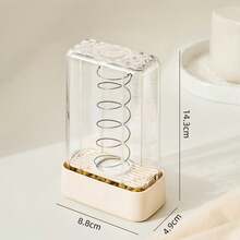 Convenient Soap Foamer - Transparent Soap Storage Box, No Hand Scrubbing Needed, Automatic Spring Bracket + Drainage Function, Suitable For Underwear, Clothing, Shoes, Socks, Pants, Towels, Bed Sheets, Home Cleaning Scenarios, Travel Essentials, Household Items, School, Soap Holder - Multicolor - View 4