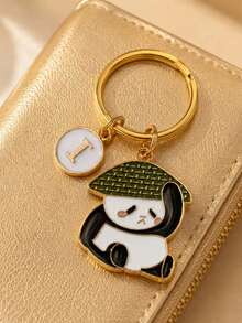 Panda Keychain, Personalized Gift For Girls, Bag Charm, Car Accessory, Cute Panda Key Ring For Back To School, Girly Bag Pendant, Portable Key Chain, Student Commuter Bag Decoration - Panda - View 2