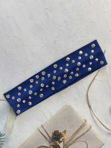 1件女款新款金屬龐克風鉚釘髮箍,可伸縮百搭髮帶,運動髮飾 - 彩色 - 查看 8
