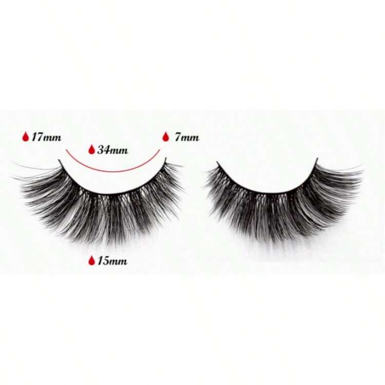New 7 Pairs D Curl Russian Volume Natural Fluffy False Eyelashes, Classic Cat Eye Mink Fur False Eyelashes, Cross Fine Dramatic 5D False Eyelashes, Soft Natural Feel Eyelash Extensions Makeup, Create Natural Makeup Effect - A - View 10