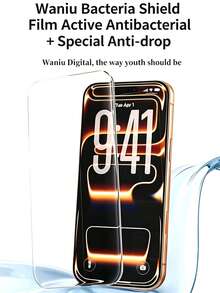 3PCS, Tempered Glass Screen Protector, Full Screen Protection, Curved Edge, Anti-Scratch, Anti-Collision, Water-Resistant, Anti-Fingerprint, High Definition Film, Compatible With IPhone17e/17 Pro Max/17 Pro/17Air/17/16 Pro Max/16 Pro/16 Plus/16/15 Pro Max/15//14/13/12/11 And Other Models. - Clear - View 3