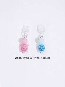 1pc Mini Turtle Design Dust Plug, DIY Hanging Pendant Charm Compatible With Iphone Charging Port, Type-C Charging Port Dust Stopper - Multicolor - View 16