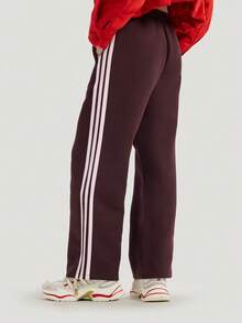 Adidas Celana Olahraga Wanita NYR WIDE KN PNT Rajut Warna Blok Bergaris KH2704 - Merah - View 2