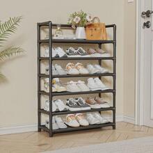 1 pieza Estantería para zapatos simple de 3 a 7 niveles, gabinete a prueba de polvo para la entrada, dormitorio, interior, balcón - Multicolor - Ver 13