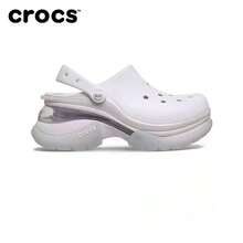 Crocs Hollow Out Clogs Super  Little Dolphin Versatile Comfortable Thick Sole Height-Increasing Breathable Clog Shoes Women's Grape Ice 212811-5DK - 212811-5DK - View 1