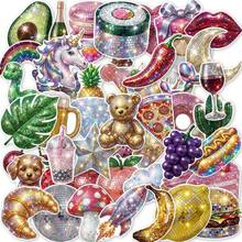 Shimmer Flake Disco Themed Sticker Pack 50 Sheets Western Aesthetic Waterproof Decoration For Suitcase Journal Phone Case Craft - 50 PCS - View 10