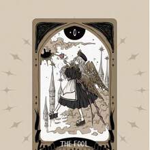 1pc/ Wete Destiny Apostle Tarot Cards 78 Cards Beginner Classic Series Gold Foil Highly Attractive European & American Learning Cards Some Batches May Have Slight Color Difference - Dusty Pink - View 5
