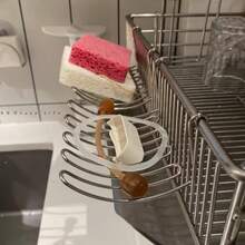 3/2/1pc Stainless Steel Kitchen Sink Edge Hanging Drain Rack, Multi-Functional Storage Basket For Utensils And Knives, No Drilling Required, Kitchen Countertop Space-Saving Storage Organizer - Multicolor - View 11