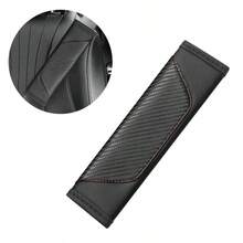 PU Leather Car Seat Belt Cover With Quilted Design, Enhance Safety And Comfort - A - View 15