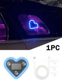 Đèn LED trang trí ô tô hình trái tim neon chạy bằng năng lượng mặt trời mẫu mới 2026, tích hợp cảm biến tự động, 5 chế độ chiếu sáng tùy chỉnh, trang trí nội thất cửa sổ lãng mạn, phụ kiện ô tô lý tưởng cho phụ nữ và cặp đôi, quà tặng tuyệt vời cho Ngày của Mẹ & mùa cưới - A - Xem 11