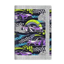Cool Racing Car Style Wallet, Top Gift Choice For Teenagers, Back To School Season Gift, Hanging Wallet, Slim Pocket Wallet - Multicolor - View 2