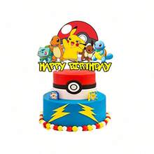 Cake Topper Birthday Party Decoration Pokemmo Cake Topper Party Decoration Supplies - View 9