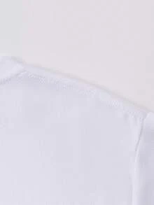 Camisa de manga corta Nd para hombres, adecuada para el ocio diario así como para el fitness y deportes al aire libre, 1 camiseta de estilo esencial para hombres. - Blanco - Ver 6
