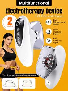 ALUSHEE Body Shaping Machine Cellulite Remover Home Use Second-Hand 10 Adjustable 3 Models Skin Tightening, Fat Burning Lifting Suitable For Face, Abdomen, Arms, Legs, Waist, Hands And Other Areas With 4 Cup Types, Battery Capacity: 1800mAh, 1800 Mother's Day Home Gift Cellulite Device - Multicolor - View 5