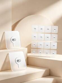 4/8pcs Plug Hooks Transparent Cable Organizer Adhesive Wall Hooks No Drill Kitchen Bathroom Sticky Holder For Cable Management In Kitchen, Cubicle, Desk, Dorm, Living Room, Office; Ultra-Clear, Adhesive, Removable And Reusable Mount, Strong Hold, Mess-Setup, Quick Install, Slim Transparent Design, Keeps Cables Neat And Accessible - Multicolor - View 10