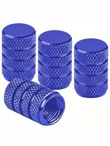 2/4/8pcs Anodized Aluminum Tire Valve Stem Assembly, Corrosion Resistant, Universal Stem Covers For Cars, Trucks, Motorcycles, SUVs And Bicycles - Multicolor - View 2
