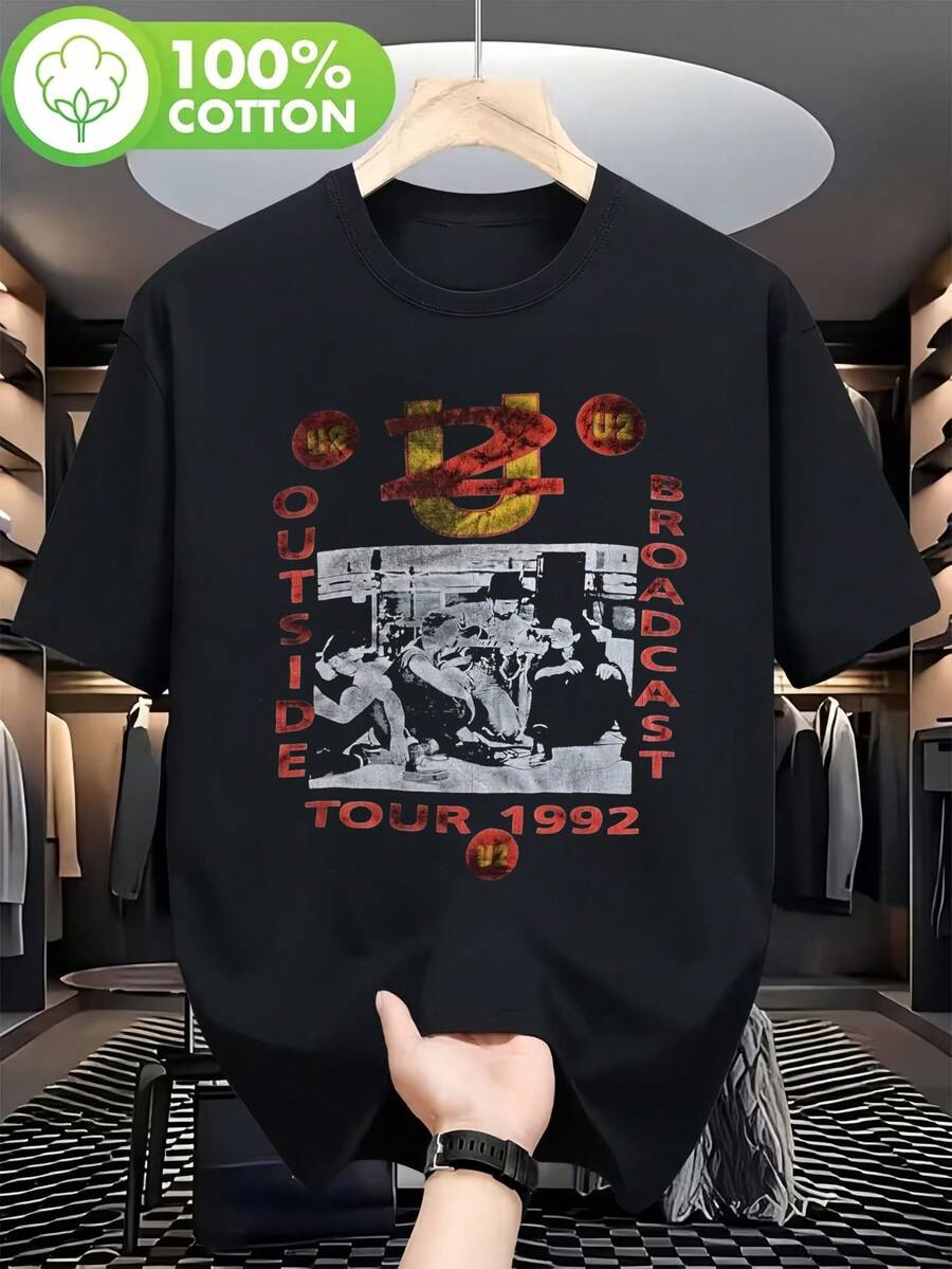 Men T-Shirts - 黑色 - 查看 1