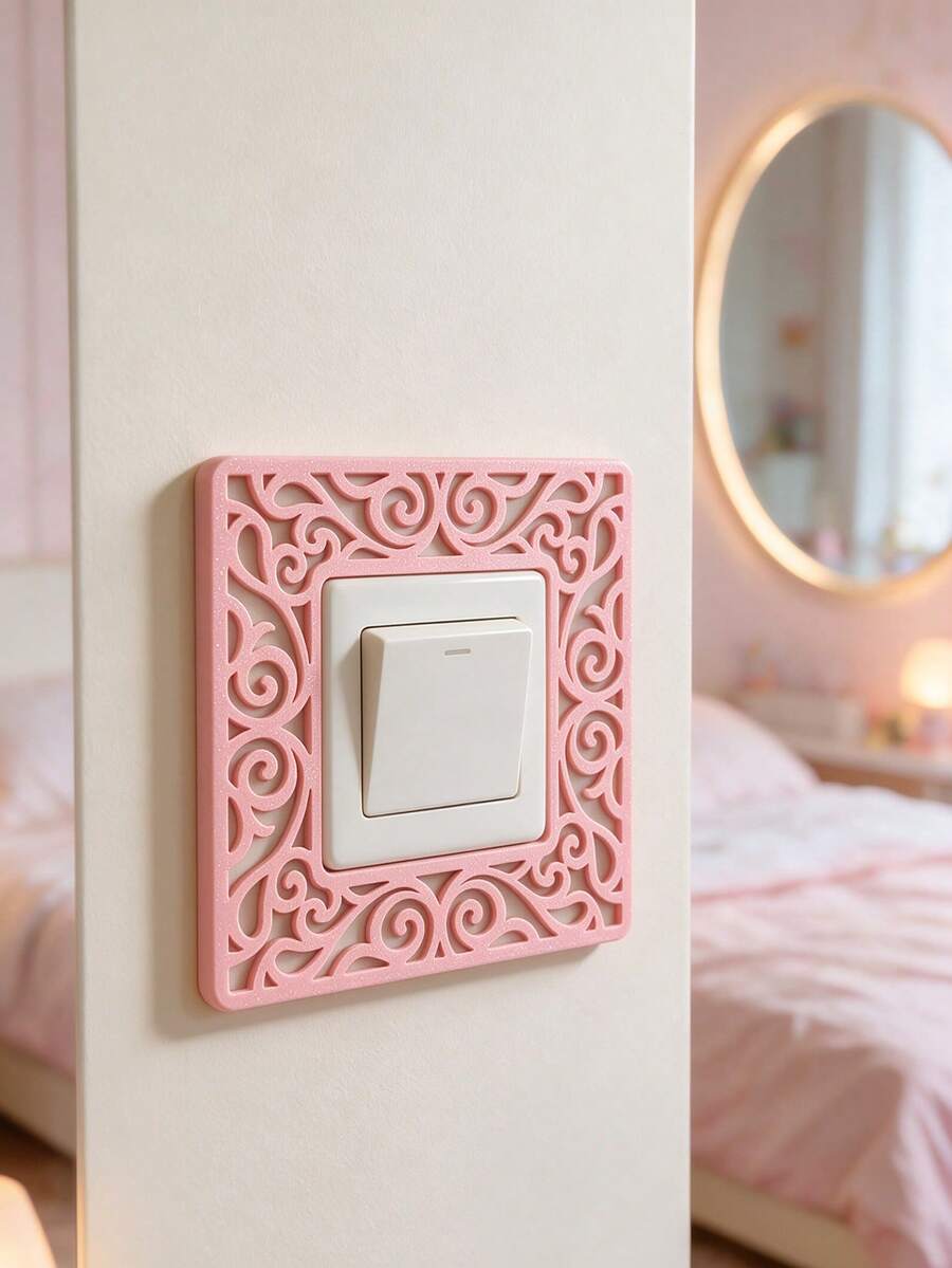 1/2 buah Bingkai Dekoratif Saklar Warna Solid Kreatif, Pelindung Saklar Ruang Tamu, Penutup Saklar Lampu Kamar Tidur, Bingkai Dekoratif Persegi, Dekorasi Saklar, Dekorasi Pesta - MultiWarna - View 1