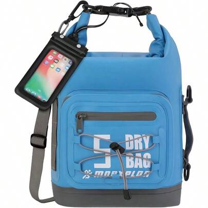 Bolsa Seca Impermeable MORXPLOR, Mochila Bolsa Seca con Cierre Enrollable de 5L/10L/20L/30L/40L/55L con Teléfono Impermeable para Natación, Kayak