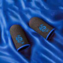 6PCS/12PCS, Dragon Pattern Gaming Finger Sleeves, Breathable Sweatproof Touchscreen Thumb Sleeves, Anti-Slip Finger Covers For Mobile Gaming - Blue - View 8