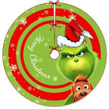 The Grinch 1件裝聖誕樹裙 多圖案聖誕樹底座套 節日主題居家派對聖誕裝飾 - 多色 - 查看 6