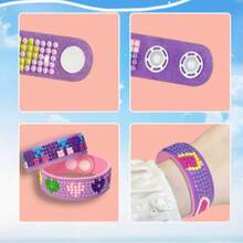 2 Sets 5D DIY EVA Diamond Painting Bracelets, Rhinestone Bracelet Handmade Kit, Mosaic Gemstone Sticker Bracelet Making Set, Creative Handmade Art Decor Gift - Sets - View 3