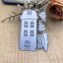 Houses Metal Cutting Dies For Card Making | Embossing Die Cuts Set For DIY Scrapbooking Paper Wedding Album Decor Stencils Supplies Machine Festivals Crafting Templates - MC1477 - View 1