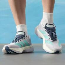 Adidas ADIZERO BOSTON 13運動舒適馬拉松男子跑步運動鞋 - 灰色/綠色 - 查看 4