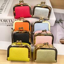 Compact Diamond Ring Jewelry Bag Mini Ring Necklace Earring Storage Box, Litchi Texture Women's Coin Purse, Waterproof Portable Coin Pouch - Multicolor - View 3