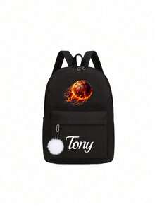 This Backpack With Soccer Pattern Can Be Customized As Your Exclusive Back-To-School Bag. You Can Also Add Personalized Elements Such As Name Or Holiday Greetings. This New Backpack Features A Nylon Zipper. You Can Add Personalized Content Like Letters, Lucky Numbers, Etc. It's Perfect For Dance Classes And Travel. Also An Ideal Choice For Birthday Gifts, Souvenir Bags, Christmas Gifts Or New Year Gifts. - Multicolor - View 25