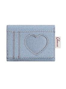 Denim Texture Tri-Fold Wallet, Hollow Heart Design, Multi-Slot Tri-Fold Card Holder, Suitable For Daily Use, Travel Essential - Multicolor - View 12
