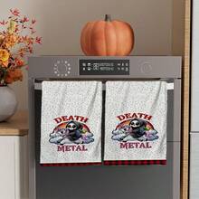 2/4/48pcs Halloween Series Rainbow Unicorn Pattern Printed Kitchen Towels - Super Soft, Highly Absorbent Polyester Dishcloths And Hand Towels, Perfect For Holiday Decor, Kitchen Decor, Party Decor - Multicolor - View 10