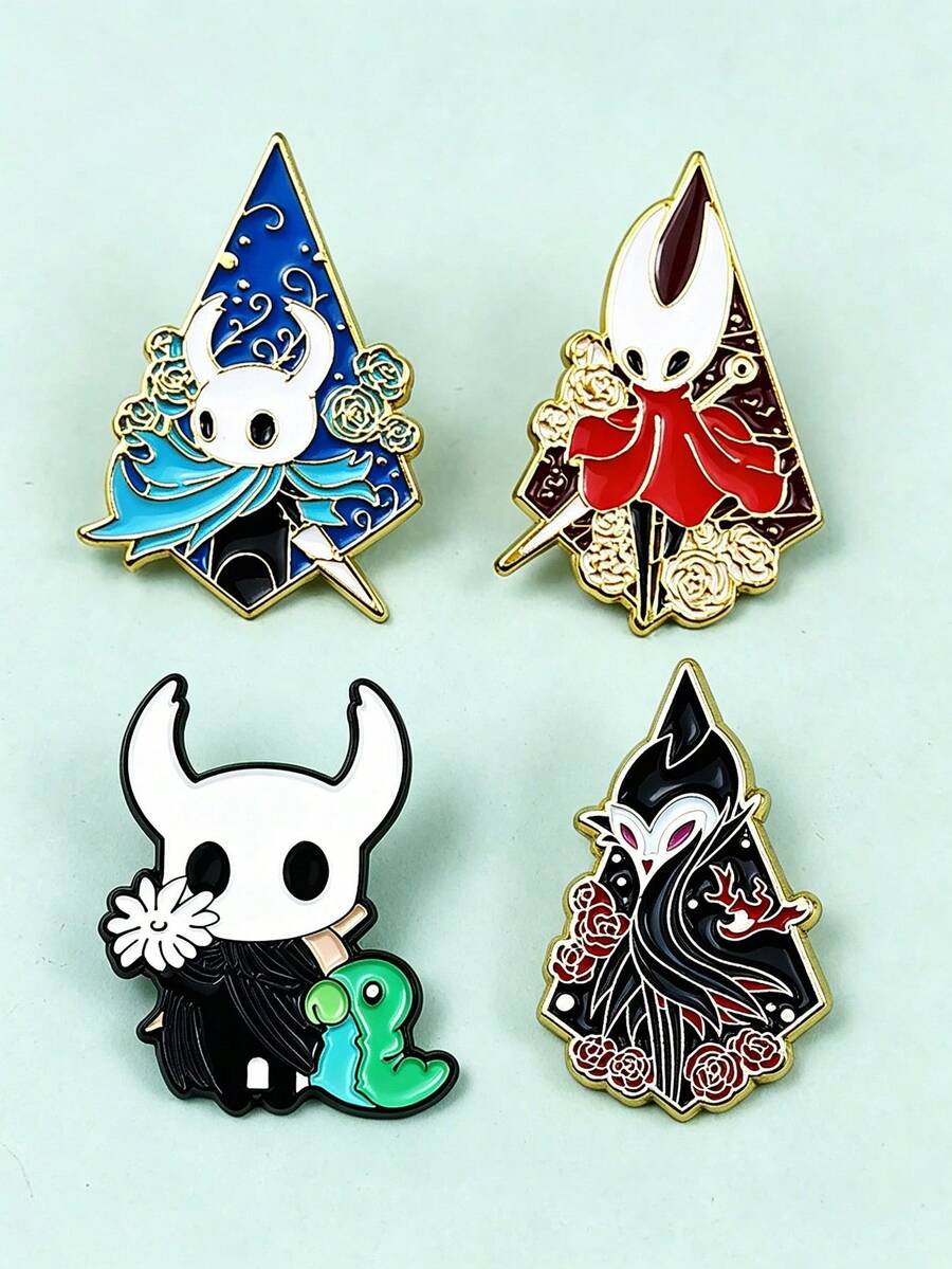 Hollow Knight Game Brooch - Cartoon Enamel Metal Brooch, Suitable For Backpack And Jacket Accessories - Multicolor - View 1