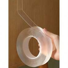 1 Roll Heavy Duty Double Sided Tape, Reusable, No Residue, Strong Adhesion, Multi-Purpose, Removable And Washable, Suitable For Home, Office And Car Use - View 2