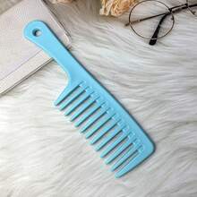 Thick Wide-Tooth Comb, High-Quality Large Blade Comb, Curly Hair Long Hair Wavy Massage Comb, Plastic Shampoo Comb - Multicolor - View 6