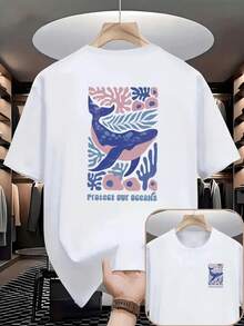 Camisa de manga corta Nd para hombres, adecuada para el ocio diario así como para el fitness y deportes al aire libre, 1 camiseta de estilo esencial para hombres. - Blanco - Ver 2