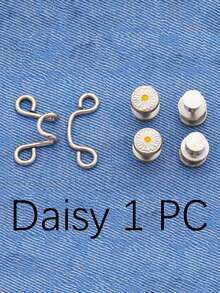 8pcs Round Waist Cinching Clips, Suitable For Jeans, Skirts, Pants, Collars, Unisex, High-Quality Metal Material, Durable, Quick Adjustment Without Tools, Metal Anti-Slip Brooch, Fashionable Detachable Pant Clips, Travel Essential, Gift For Mom - Multicolor - View 13