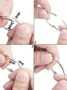 1個手持式單孔打孔器,適用於紙張打孔、卡片打孔,辦公用品,手動金屬打孔工具,亦可用於珠子打孔,機械式手持打孔無需電池,可搭配活頁環、圓環、穿孔環使用,附環打孔工具 - A - 查看 10