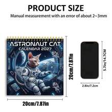 Kitten Astronaut Calendar, 2027 Calendar, Latest Model, Fun Creative Gift, Birthday And Back To School Gift For Boys And Girls, Planning And Scheduling - ZJ-648 - View 4