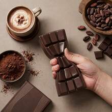 1PCS Realistic Chocolate Bar Slow Rebound Squishy Toy, Soft Dough Stretchable Squeeze Decompression Hand Toy, Cute Collectible Display Ornament, Office Desktop Decor, Birthday Surprise Gift And Party Goodie Bag Fillers For Adults - 1PCS - View 6