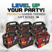 Roblox 10件組 12.4x6.4x8.5cm 紙製禮品盒套裝－手提攜帶盒，適用兒童、女孩、男孩，派對小禮、生日、婚禮、聖誕節、糖果甜點、甜點展示、房間裝飾、居家裝飾 - 遺棄 紙匣 10pcs - 查看 2