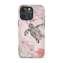 VESPOP Casing Ponsel 2-in-1, Cocok untuk Desain Mengkilap, Y2K, Pola Kura-kura, Kompatibel dengan 18/17/16/15/14/13 Pro Max - Warna Campuran 1 - View 7