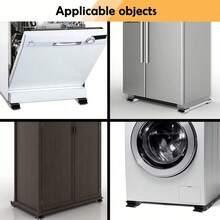 2 Adjustable Washing Machine Mobile Bases - Furniture Dolly With Locking Wheels, Also Suitable For Refrigerator And Other Appliances | Convenient Mobile Trolley For Moving Home Appliances, Stainless Steel Bracket - Adjustable, Shock-Absorbing, Suitable For Washing Machines, Refrigerators And Laundry Equipment, Rust-Proof, Suitable For Graduation Gifts, Bachelor Party Gifts, Bridesmaid Gifts, Father's Day Gifts, Halloween Decorations - Multicolor - View 10